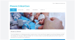 Desktop Screenshot of phoenixcriticalcare.com
